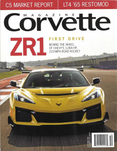 CORVETTE MAGAZINE 2025 OCT - NEW ZR1 TESTED, DUNTOV CAM '56, HOT LT4 '65
